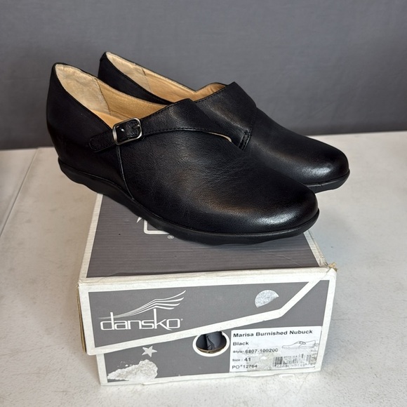 Women’s Dansko Marisa Black Burnished Nubuck Size 41 New in Box - Picture 2 of 9